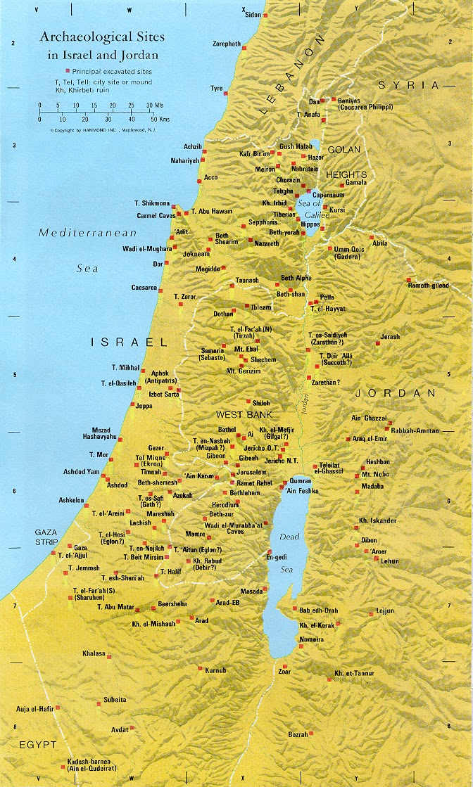 Карта израиля кесария